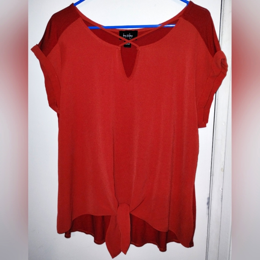 Women's size XL Pumpkin Spice Orange Color Comfortable Blouse